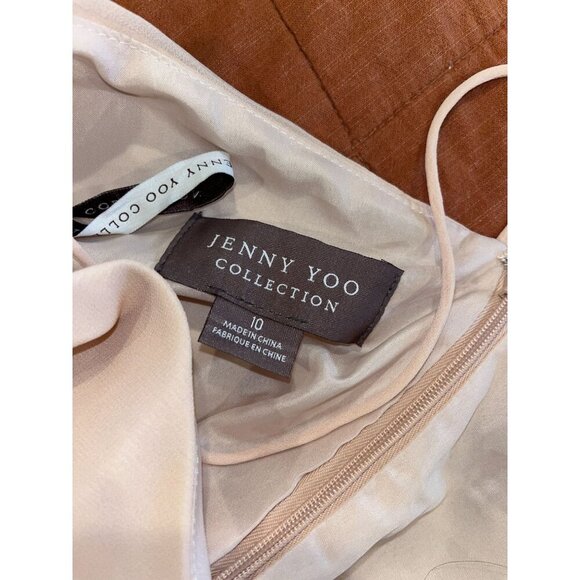 Jenny Yoo Collection Blush Pink Inesse Bridesmaid Maxi Dress Size 10  formal - Picture 9 of 11